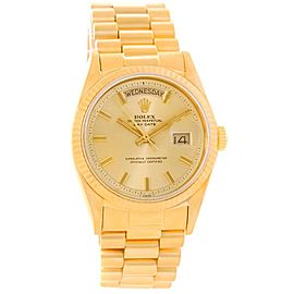 Rolex President Day-Date 1803 Wide Boy Dial 18K Yellow Gold Mens Watch