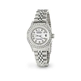 Rolex Datejust 26mm Steel Jubilee Diamond Watch with Ivory Dial