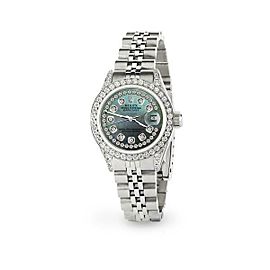 Rolex Datejust 26mm Steel Jubilee Diamond Watch with Pearl Dial