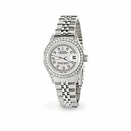 Rolex Datejust 26mm Steel Jubilee Diamond Watch with Pearl Grey Dial
