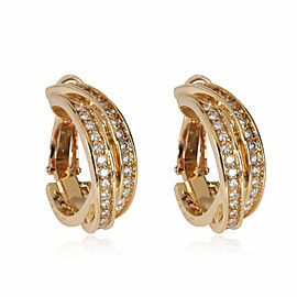 Cartier Trinity Diamond Earrings in 18kt Yellow Gold