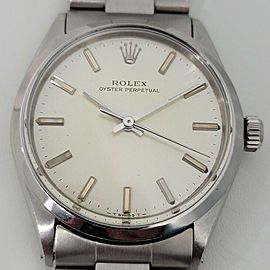 Mens Rolex Oyster Perpetual Ref 5552 34mm Automatic 1970s Swiss Vintage RA262