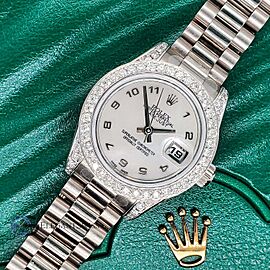 Rolex President 26mm Factory Mother-Of-Pearl Dial White Gold