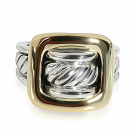 David Yurman Cable Fashion Ring in 18K Yellow Gold/Sterling Silver