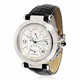 Cartier Pasha GMT Power Reserve Men's Watch in Stainless Steel