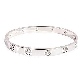 Cartier Love Diamond Bracelet in 18k White Gold 0.96 CTW