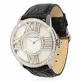 Tiffany & Co. Atlas Unisex Watch in 18kt White Gold