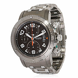 Hermès Clipper Chrono Men's Watch in SS/Titanium