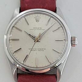 Mens Rolex Oyster Perpetual Ref 1002 34mm Automatic 1960s Vintage Swiss RA143R