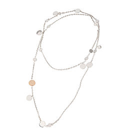 Hermès Confettis Necklace in 18k Pink Gold/Sterling Silver