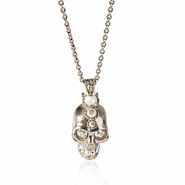 Alexander McQueen Skull Pendant with Faux Crystals