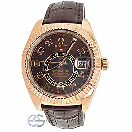 Rolex Sky-Dweller 42mm Chocolate Dial Everose Gold Watch