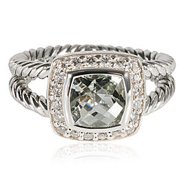 David Yurman Albion Prasiolite Diamond Ring