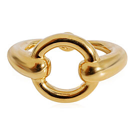 Gold Tone Hermes Scarf Ring