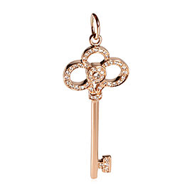 Tiffany & Co. Tiffany Keys Diamond Crown Pendant in 18k Rose Gold