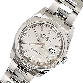 Rolex Datejust 36mm Silver Index Dial Oyster Watch