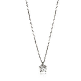Tiffany & Co. Solitaire Diamond Necklace in Platinum