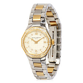 Baume & Mercier Riviera Women's Watch in 18kt Stainless Steel/Yellow Gold
