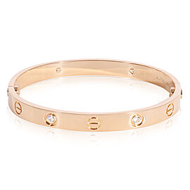 Cartier Love Diamond Bracelet in 18K Pink Gold