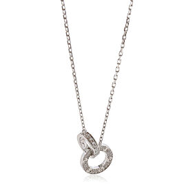 Cartier Love Interlocking Diamond Pendant in 18k White Gold