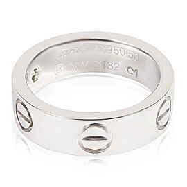 Cartier Love Diamond Ring in Platinum 0.07 CTW