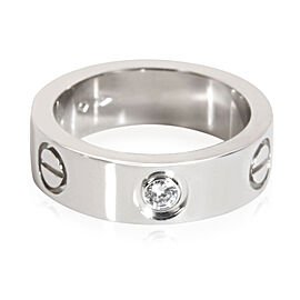 Cartier Love Diamond Ring in Platinum