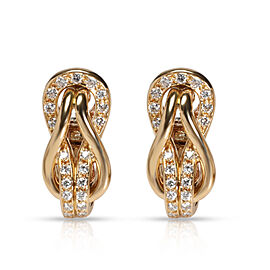 Cartier Hercules Love Knot Diamond Earrings in 18K Yellow Gold