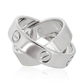 Cartier Double Love Ring in 18K White Gold