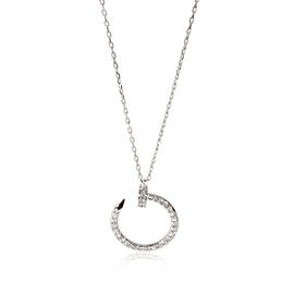 Cartier Juste Un Clou Diamond Necklace in 18k 18 KT White Gold