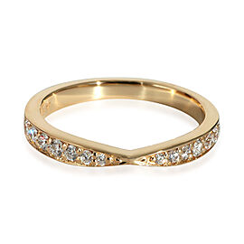 James Allen Tapered Pave Band in 18k Yellow Gold