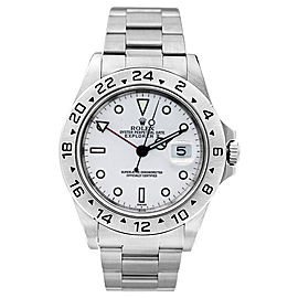 Rolex Explorer II 16570 Stainless Steel White Dial 40mm Mens Watch