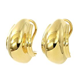 Tiffany Co 18K Yellow Gold Clip on Earrings