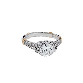 Verragio Parisian 117R diamond halo engagement ring in white gold