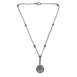 Judith Ripka CZ Necklace in 925 sterling silver 18 inches long.