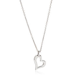 Piaget Diamond Heart Necklace in 18K White Gold 0.24 CTW