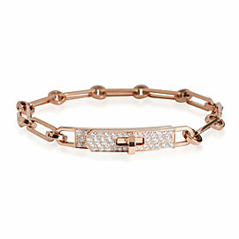 Hermès Kelly Chaine Diamond Bracelet in 18K Rose Gold