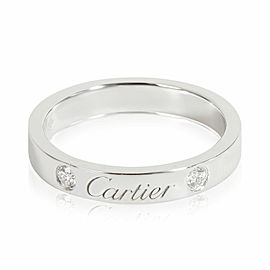 Cartier C de Cartier Diamond Band in Platinum