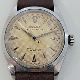 Mens Rolex Oyster Perpetual Ref 6284 34mm Automatic 1950s Vintage