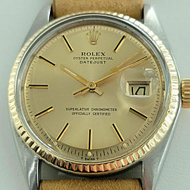 Mens Rolex Oyster 36mm 18k SS Automatic 1970s Vintage Swiss RJC112