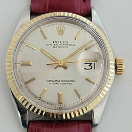 Mens Rolex Oyster 36mm 18k SS Automatic 1970s Vintage Swiss RJC189