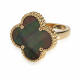 Van Cleef & Arpels Alhambra Mother Of Pearl Ring in 18k Yellow Gold