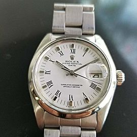 Mens Rolex Oyster Perpetual Date Ref 1500 35mm Automatic 1970s Swiss RA132