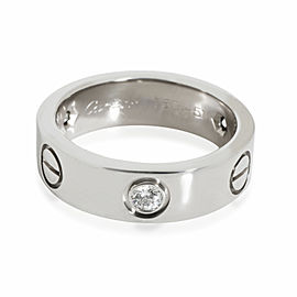 Cartier LOVE Diamond Ring in 18k White Gold 0.22 CTW