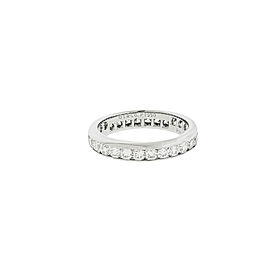 Tiffany &amp; Co 4mm Lucida Eternity Band Ring In Platinum Size 6