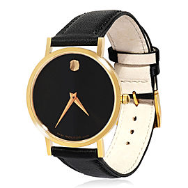 Movado Museum Unisex Watch in Gold Plate