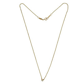 Tiffany Elsa Peretti 18K Rose Gold .03CT Diamond By The Yard Pendant Necklace