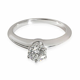 Tiffany & Co. Diamond Solitaire Engagement Ring in Platinum H VS1 0.61 CTW
