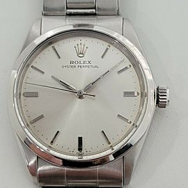 Mens Rolex Oyster Perpetual 34mm Automatic Swiss Vintage