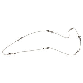 Tiffany & Co. Endless Infinity Station Necklace in Sterling Silver
