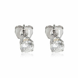 Diamond Stud Earring in 14k White Gold 0.75 CTW